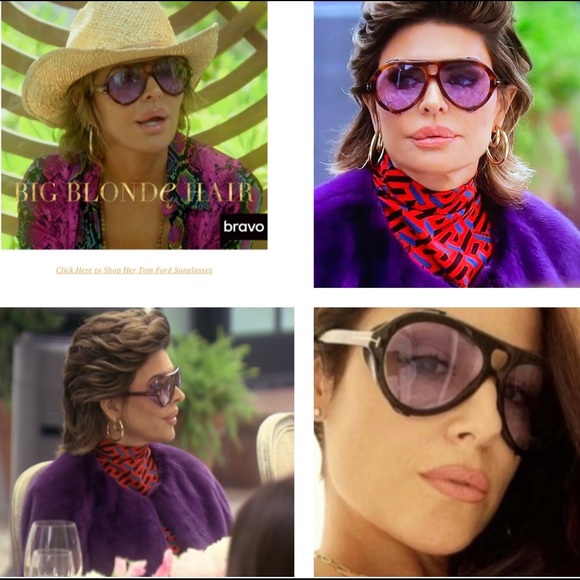 TOM FORD CLASSIC AVIATOR STILL POPULAR ON CELEBS AS SEEN ON LISA RINNA